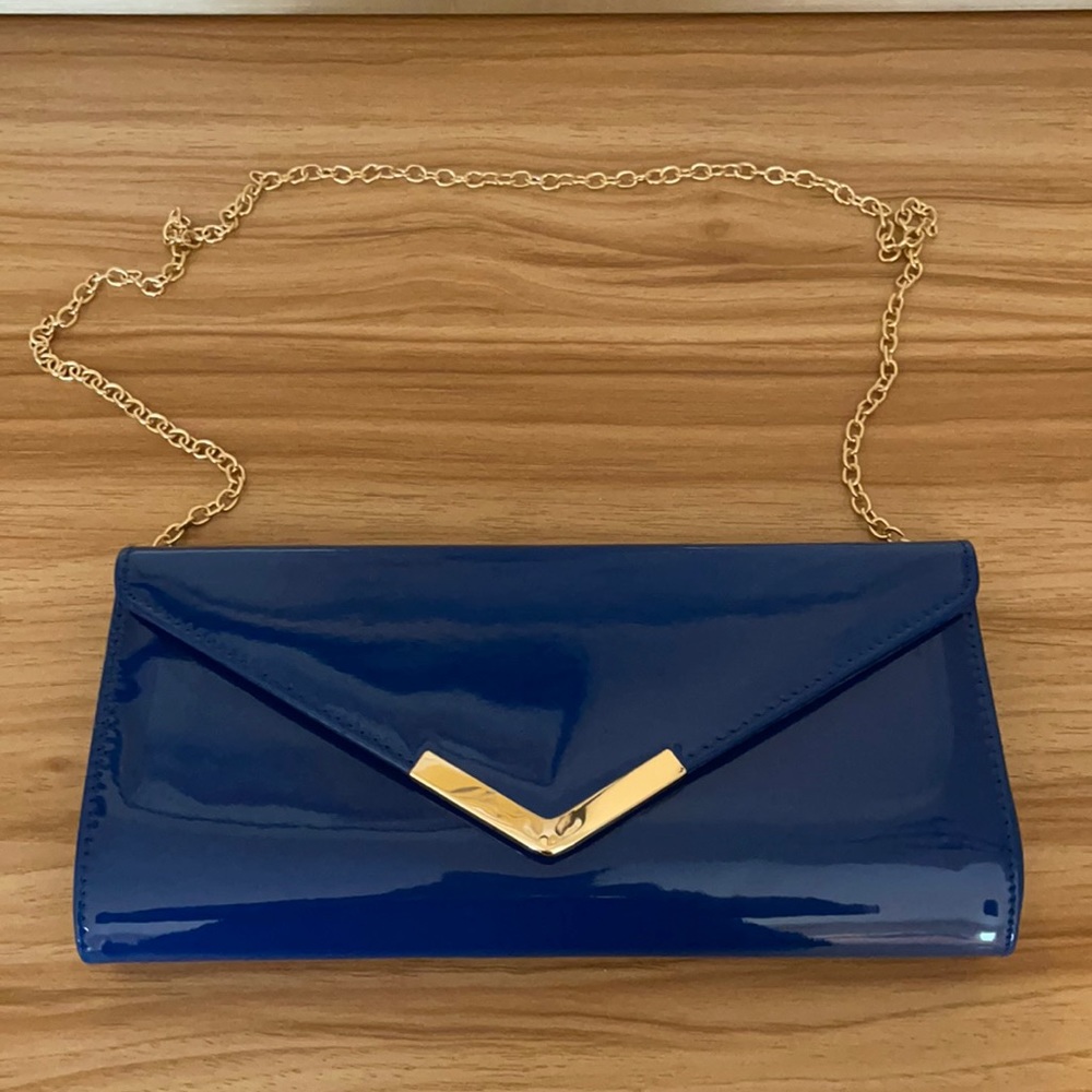 Aldo blue clutch